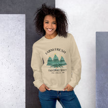 Load image into Gallery viewer, Farm Fresh Christmas Trees Sweatshirt