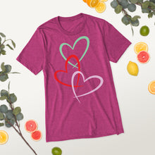 Load image into Gallery viewer, Triple Hearts t-shirt