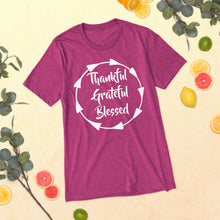 Load image into Gallery viewer, Thankful, Grateful, Blessed T-Shirt