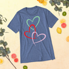 Load image into Gallery viewer, Triple Hearts t-shirt