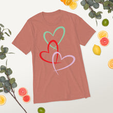 Load image into Gallery viewer, Triple Hearts t-shirt