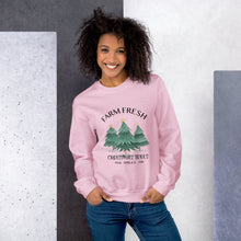 Load image into Gallery viewer, Farm Fresh Christmas Trees Sweatshirt
