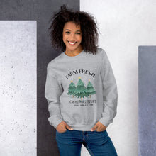 Load image into Gallery viewer, Farm Fresh Christmas Trees Sweatshirt
