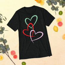 Load image into Gallery viewer, Triple Hearts t-shirt
