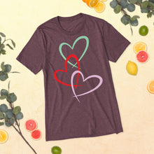 Load image into Gallery viewer, Triple Hearts t-shirt
