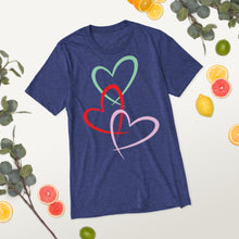 Load image into Gallery viewer, Triple Hearts t-shirt
