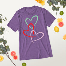 Load image into Gallery viewer, Triple Hearts t-shirt
