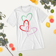 Load image into Gallery viewer, Triple Hearts t-shirt
